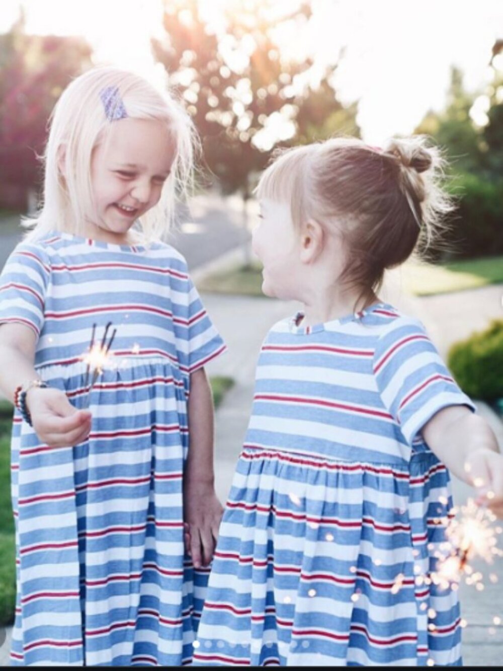Plain Jane Smocked Striped Dress in RED/WHITE/BLUE STRIPED (5)